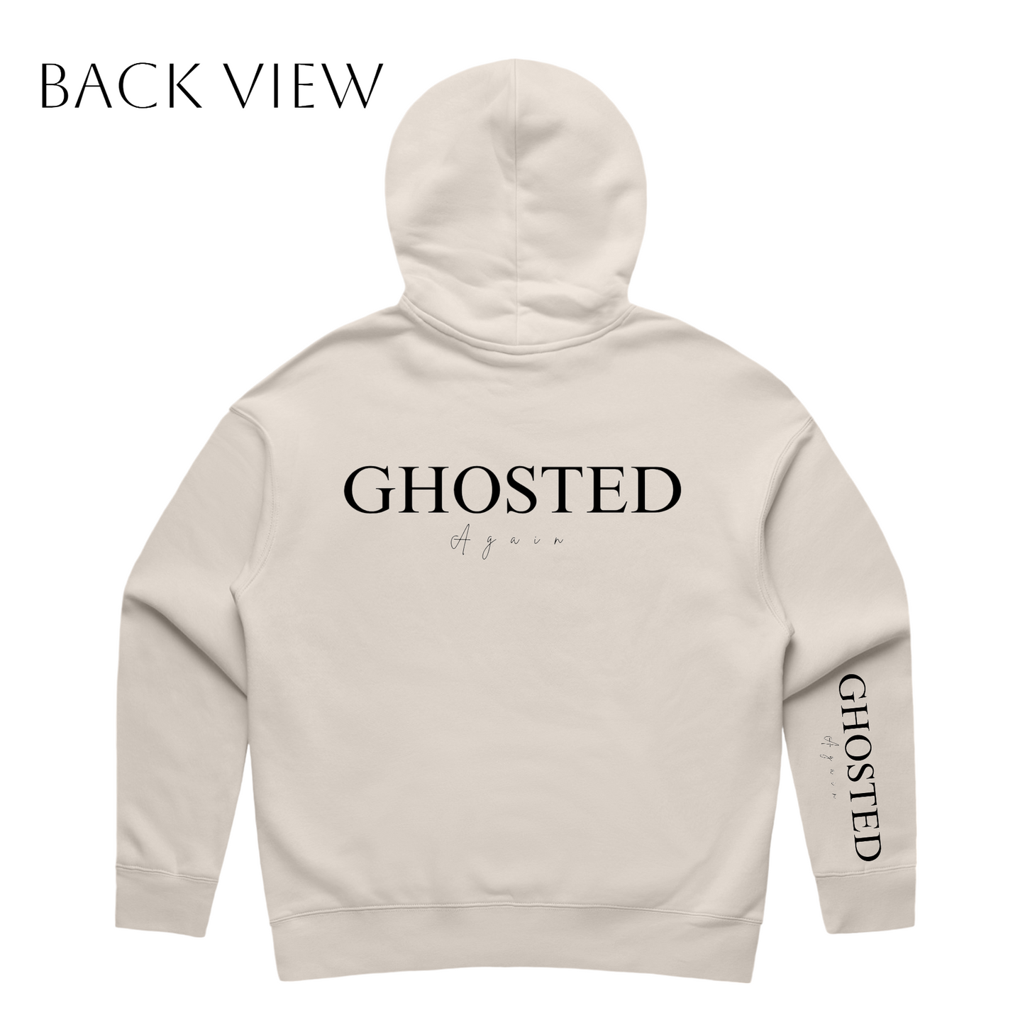 Women's Slim Fit Hoodies - Ghosted again (Black Logo)