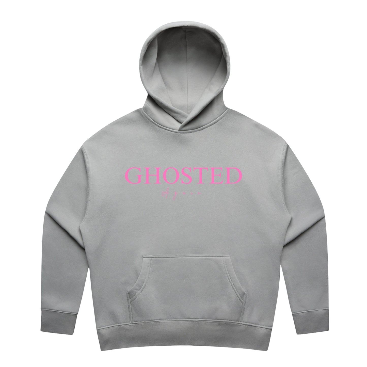 Women's Slim Fit Hoodies - Ghosted again (Pink Logo)