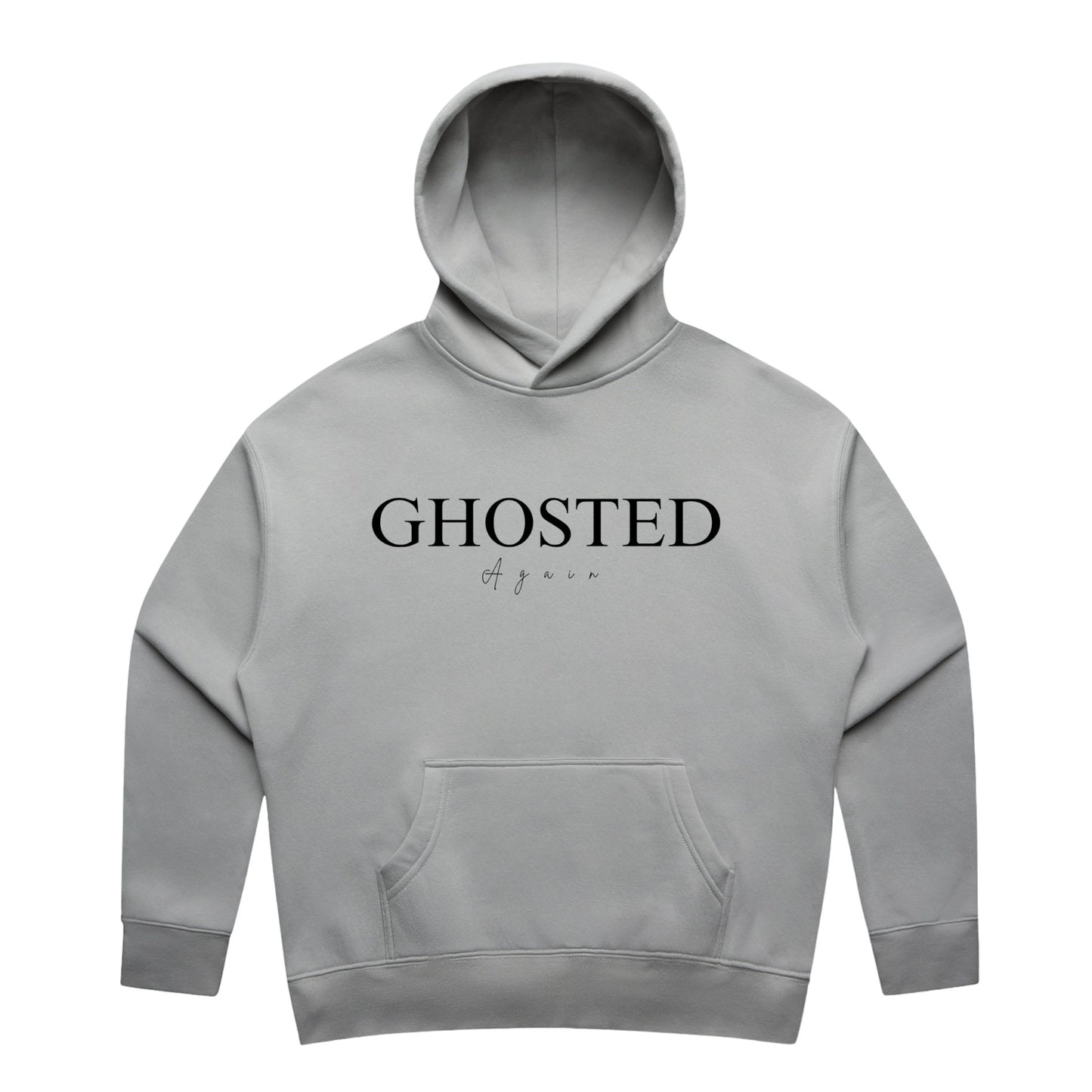 Women's Slim Fit Hoodies - Ghosted again (Black Logo)