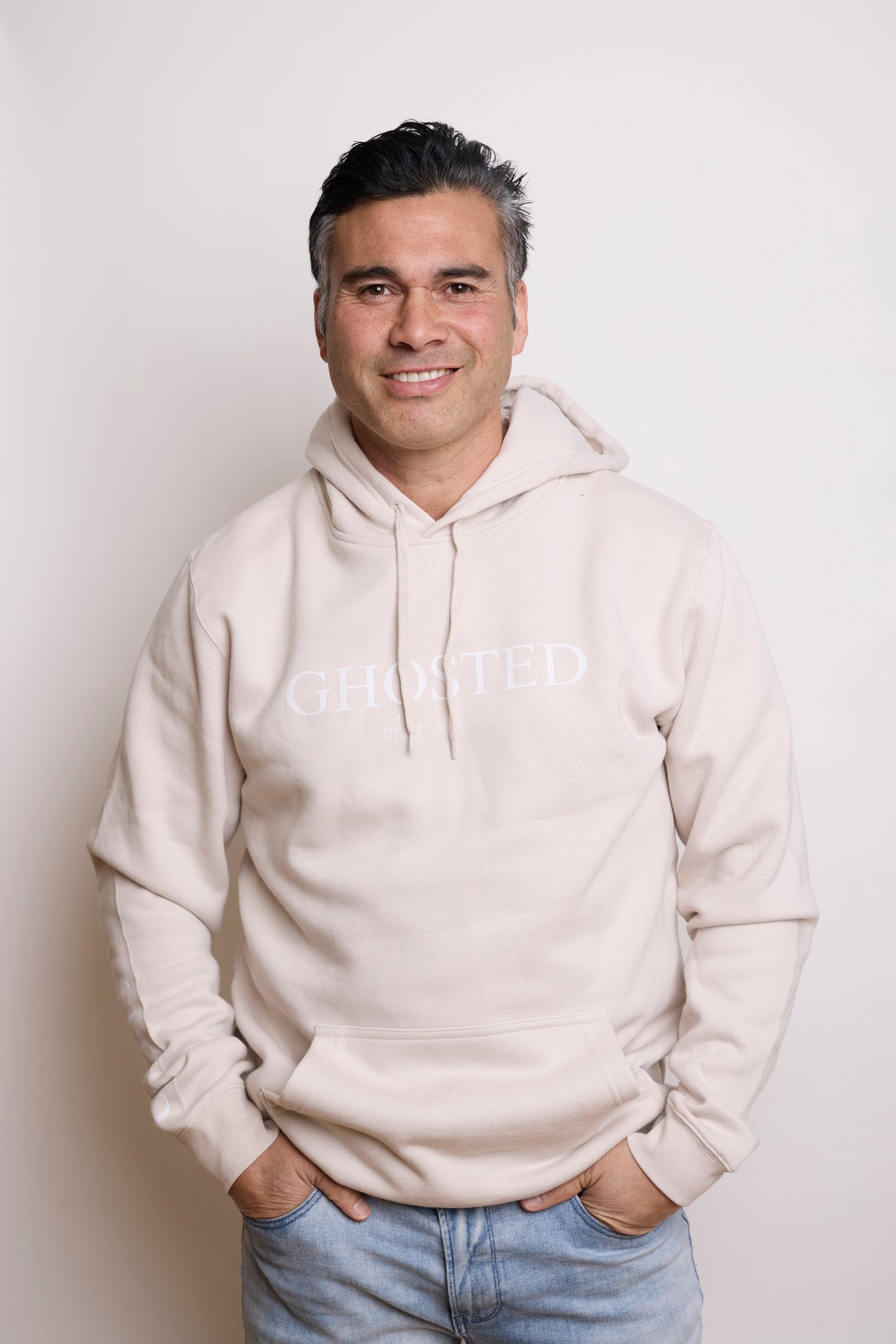 Men's Hoodies - Ghosted again (White Logo)