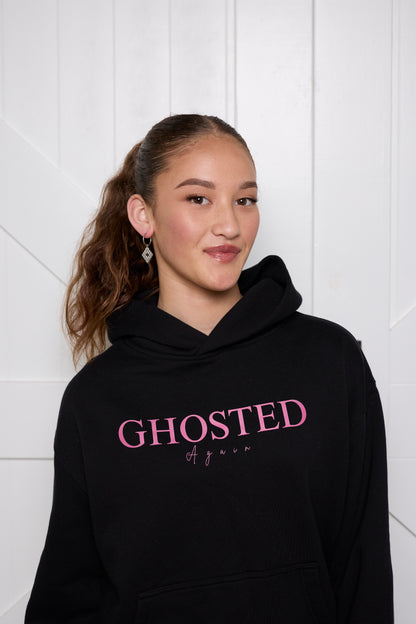 Women's Slim Fit Hoodies - Ghosted again (Black Logo)