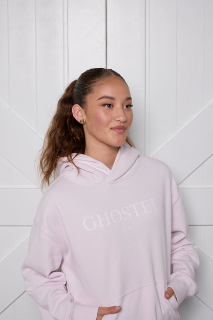 Women's Slim Fit Hoodies - Ghosted again (Black Logo)