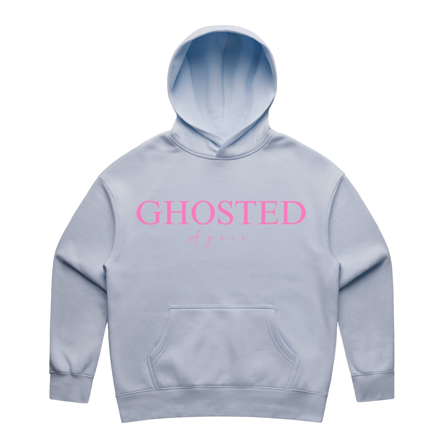 Women's Slim Fit Hoodies - Ghosted again (Pink Logo)