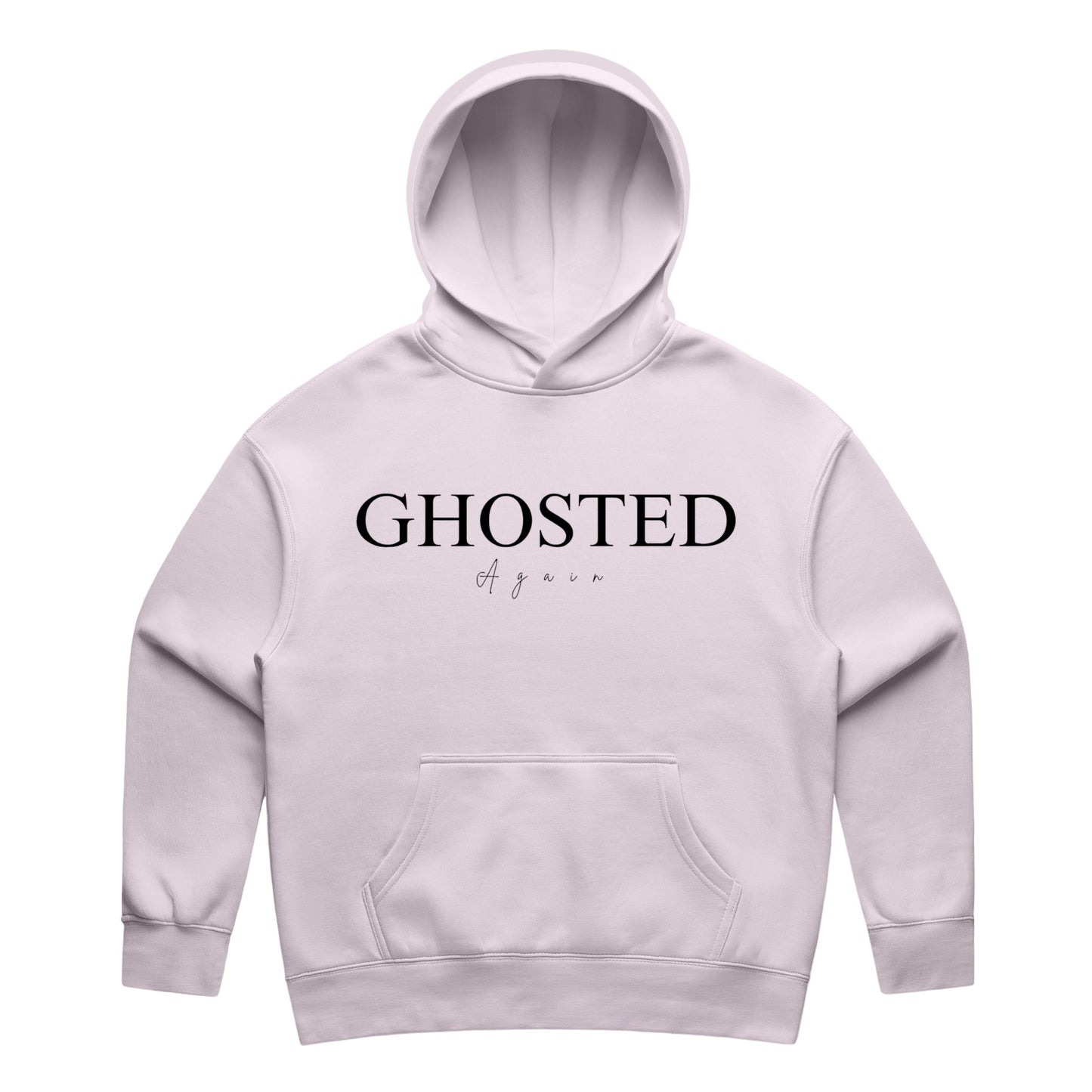 Women's Slim Fit Hoodies - Ghosted again (Black Logo)