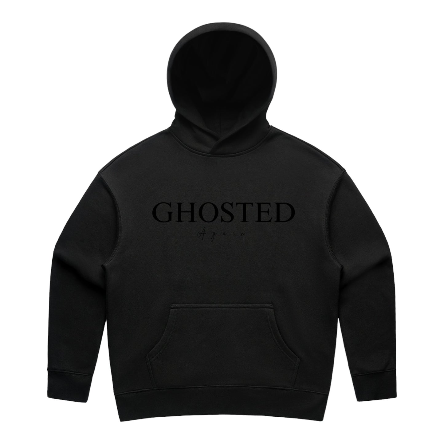 Women's Slim Fit Hoodies - Ghosted again (Black Logo)