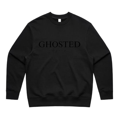 Men's Heavy Crew Top - Ghosted Again (Black Logo)