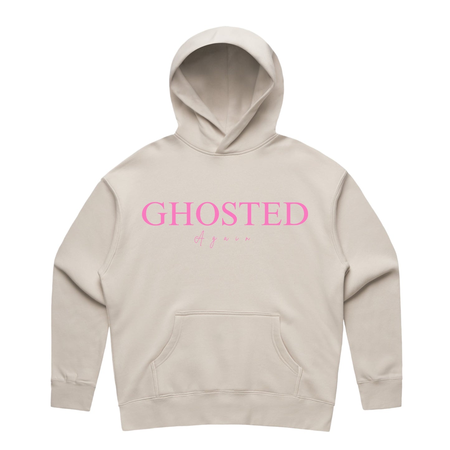 Women's Slim Fit Hoodies - Ghosted again (Pink Logo)