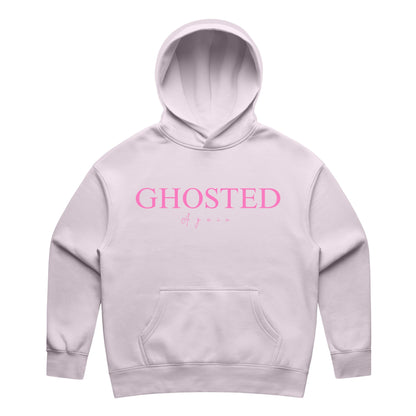 Women's Slim Fit Hoodies - Ghosted again (Pink Logo)